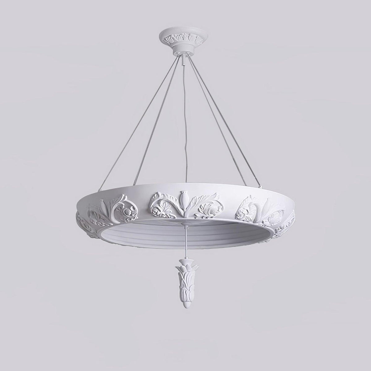 Rococo Plaster Pendant Chandelier