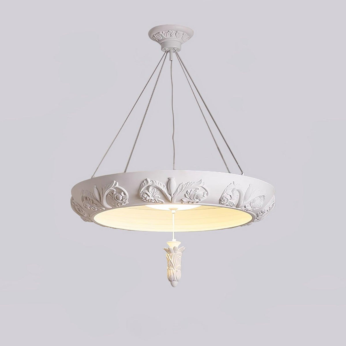 Rococo Plaster Pendant Chandelier