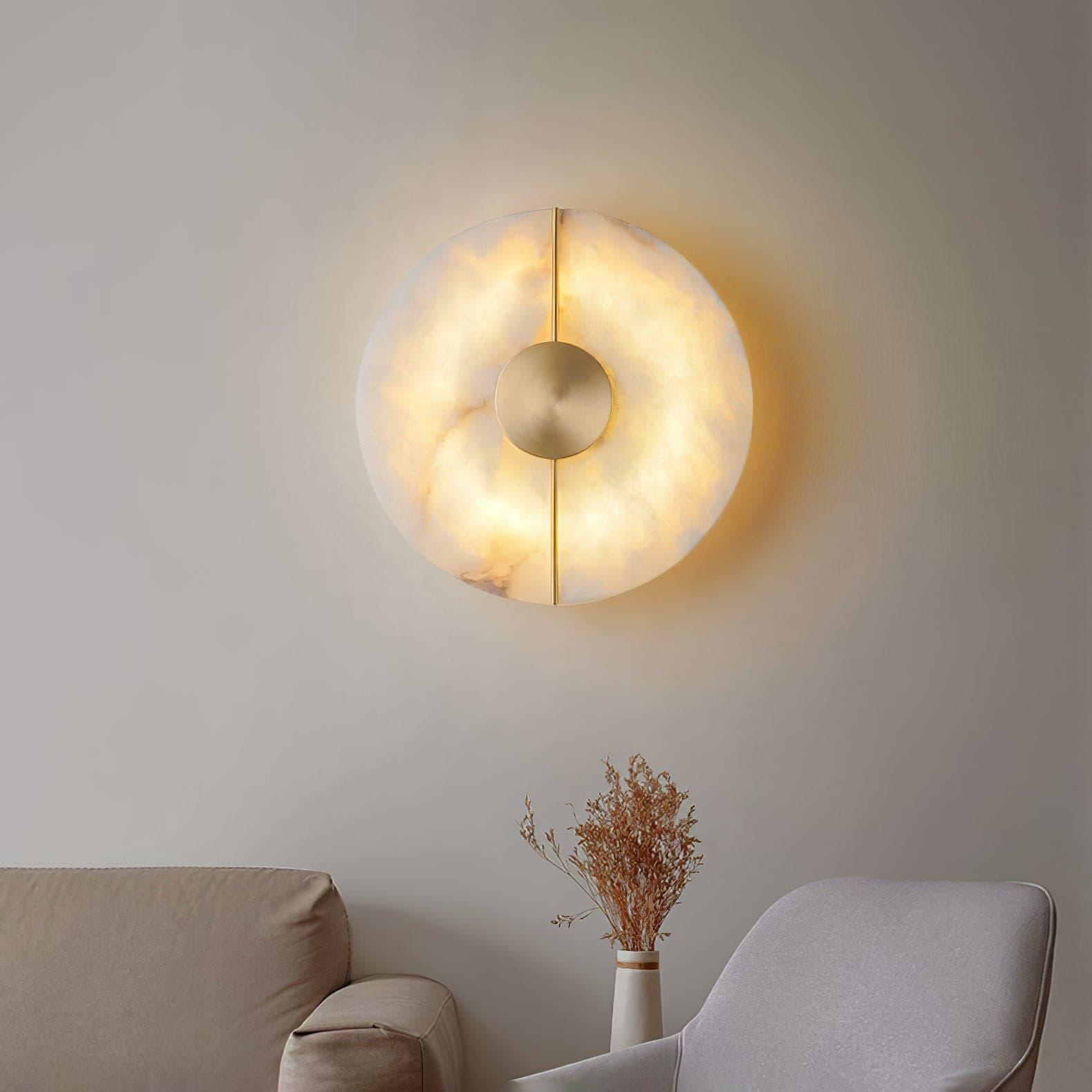Citheira Minimalist Alabaster Wall Light