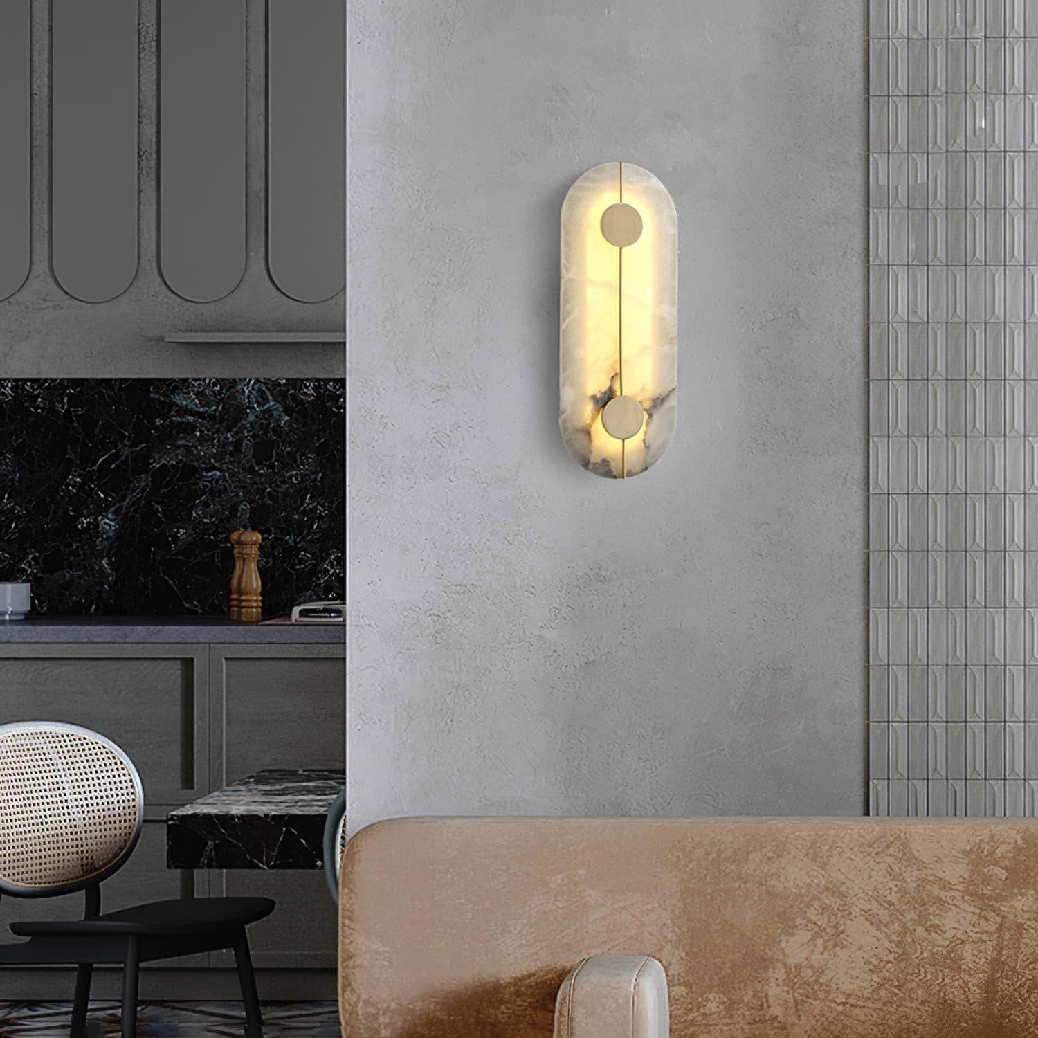 Citheira Minimalist Alabaster Wall Light