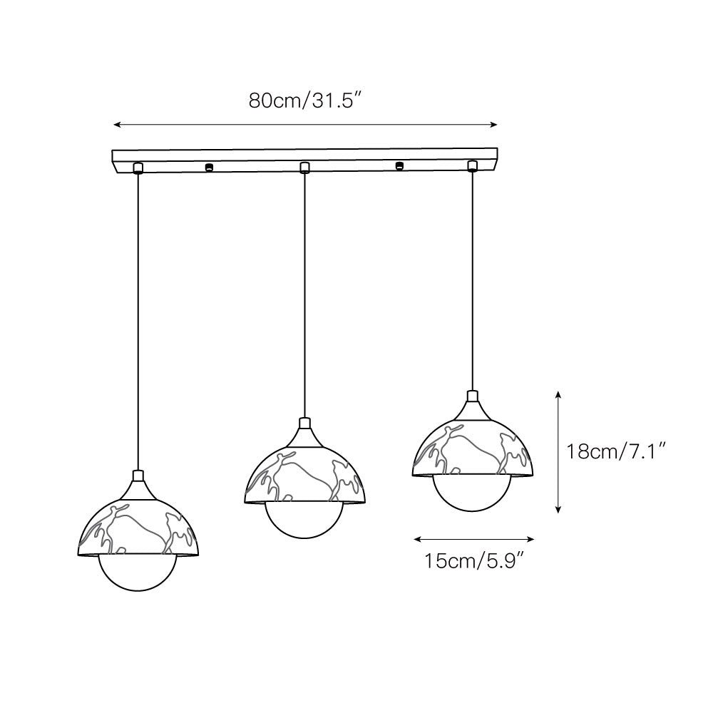Tavon Modern Minimalist Marble Pendant Lamp