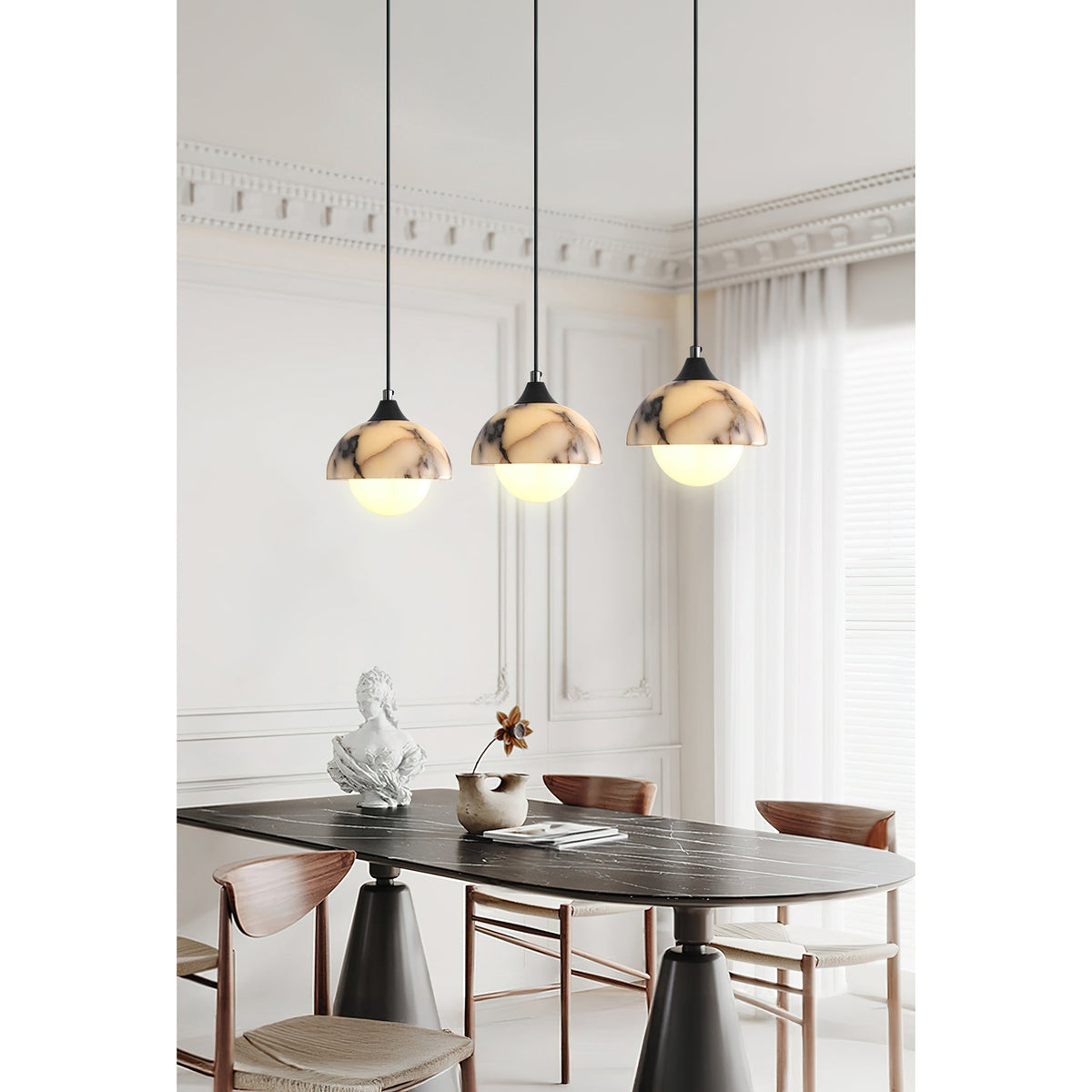 Tavon Modern Minimalist Marble Pendant Lamp