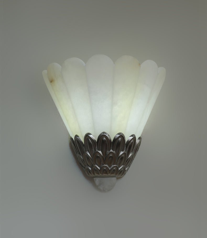 Marbe Vintage Alabaster Petal Wall Lamp
