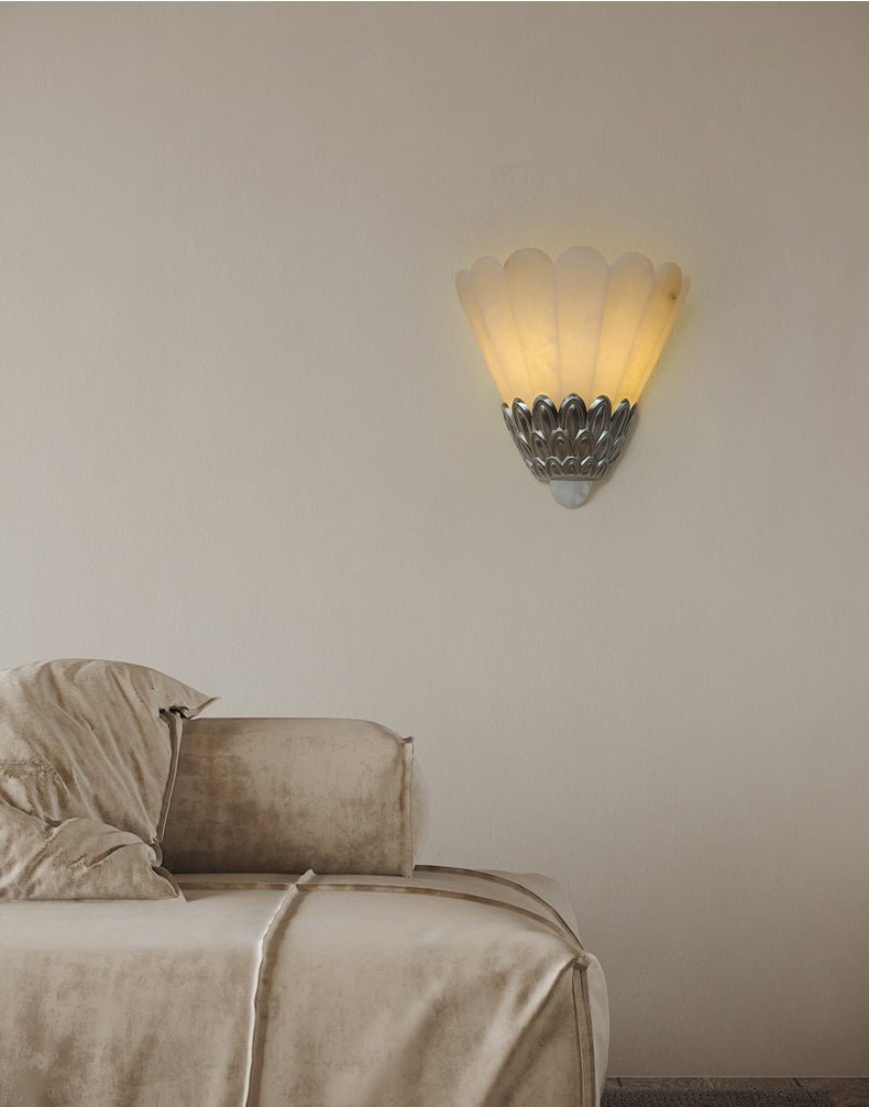 Marbe Vintage Alabaster Petal Wall Lamp