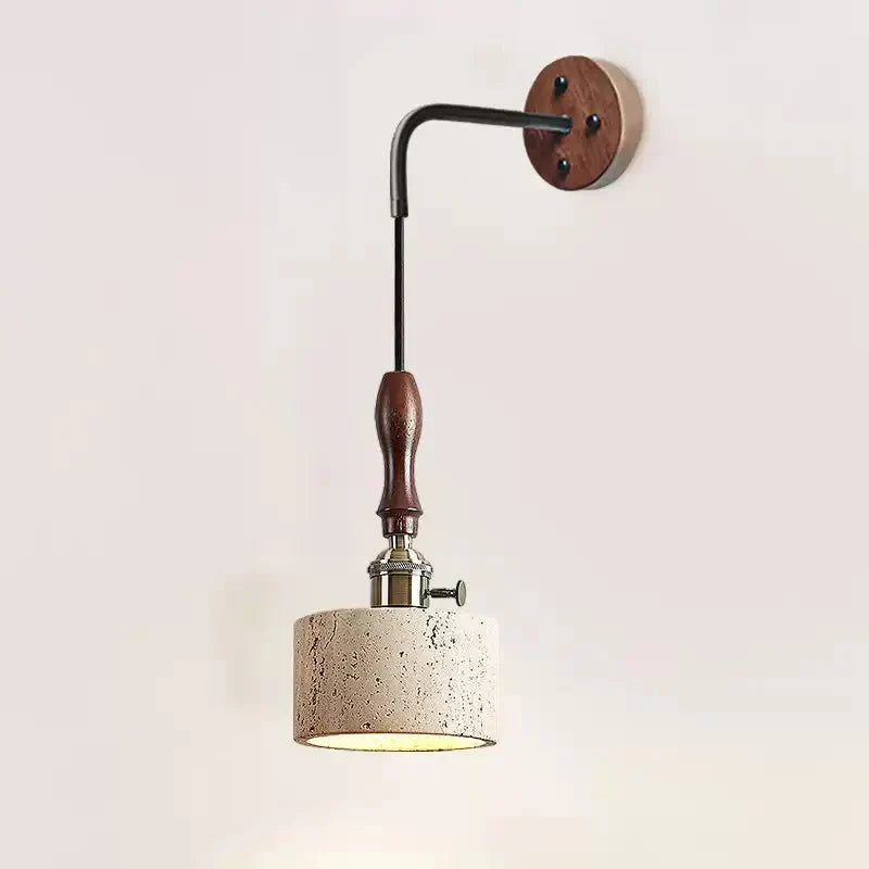 Sven Modern Yellow Travertine Wall Lamp