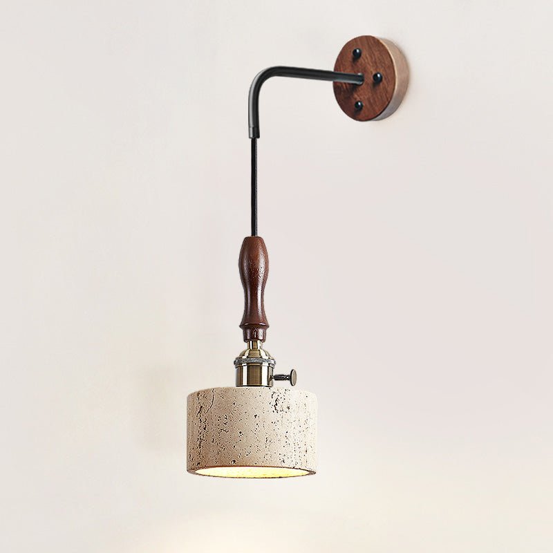 Sven Modern Yellow Travertine Wall Lamp
