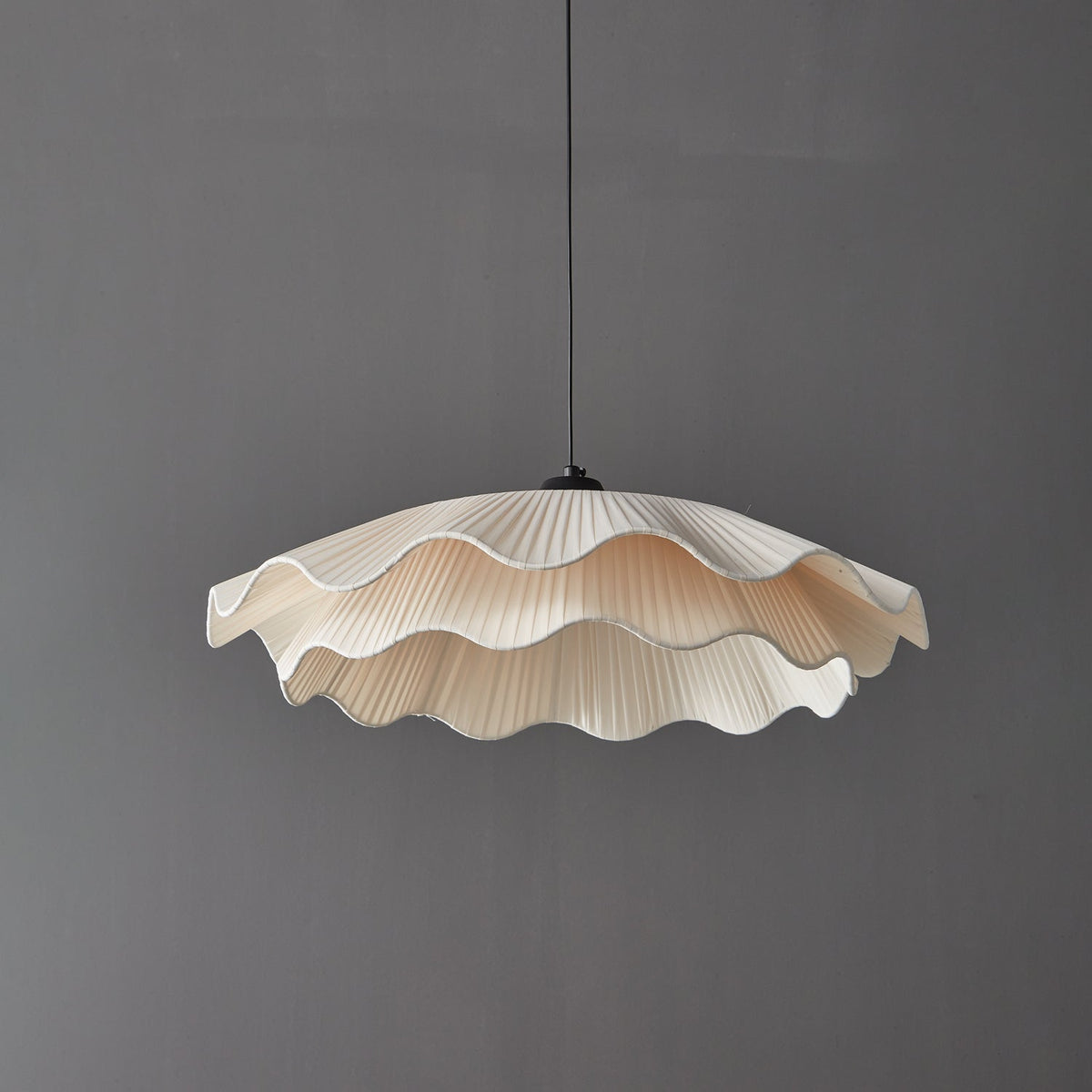 Stonewood Fabric Wave Pendant Light