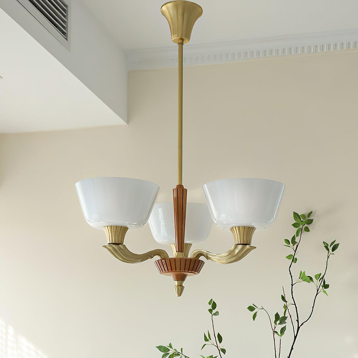 Rolvin Chandelier Flared Shade Vintage