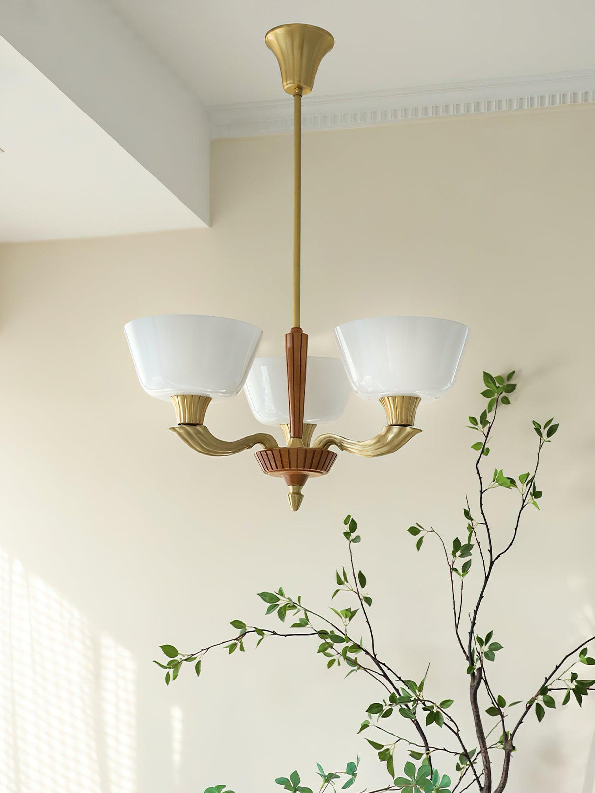 Rolvin Chandelier Flared Shade Vintage