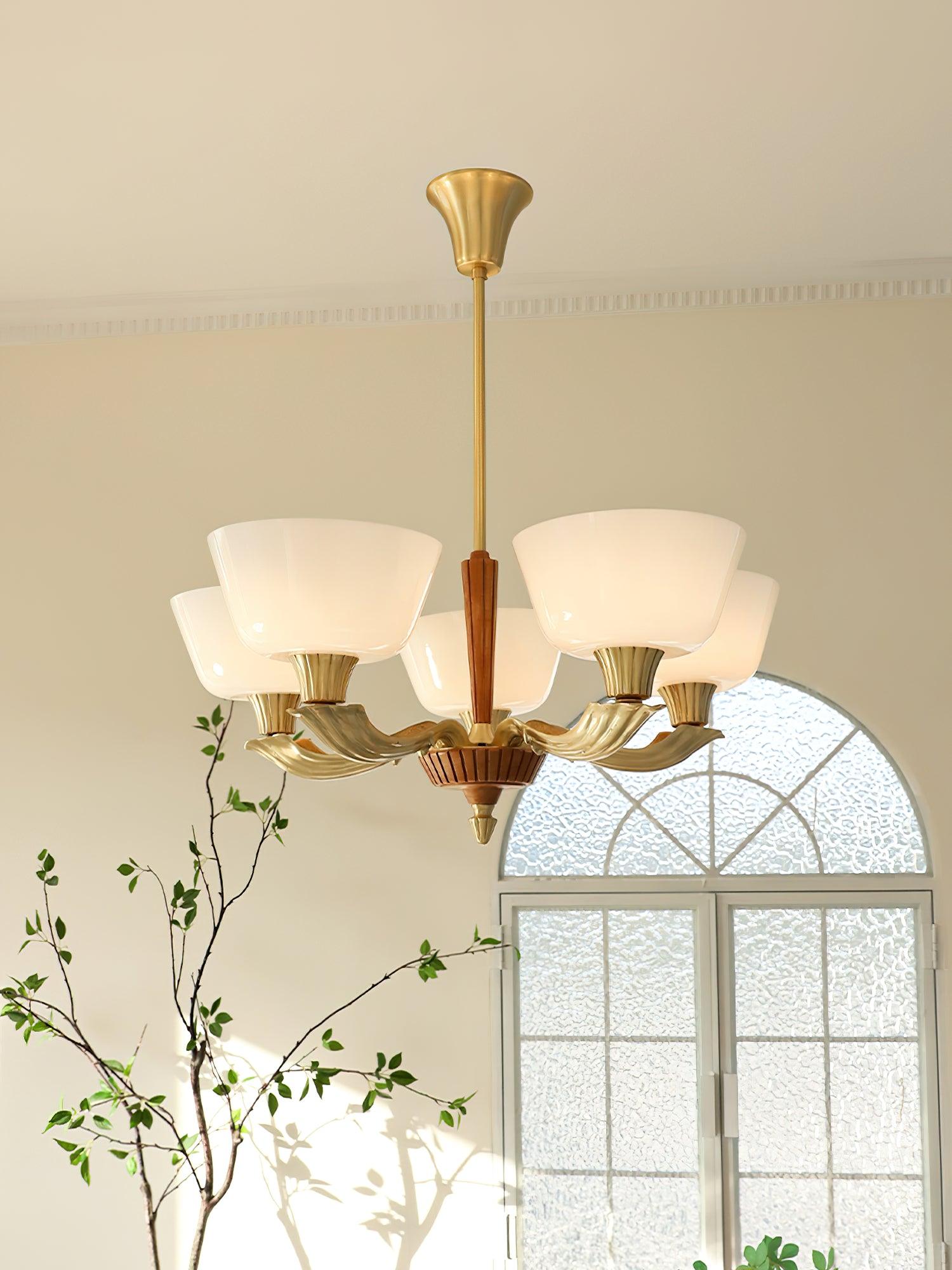 Rolvin Chandelier Flared Shade Vintage