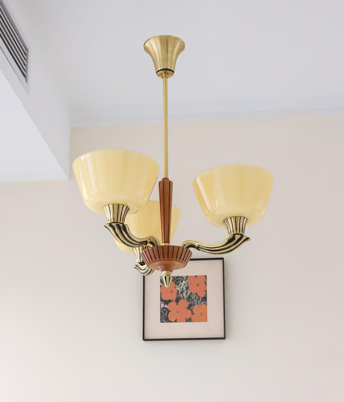 Rolvin Chandelier Flared Shade Vintage