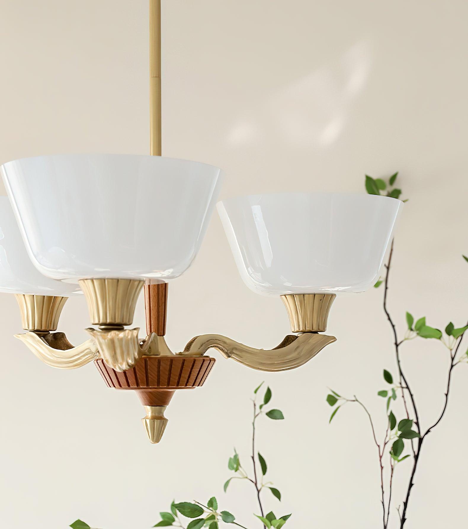 Rolvin Chandelier Flared Shade Vintage