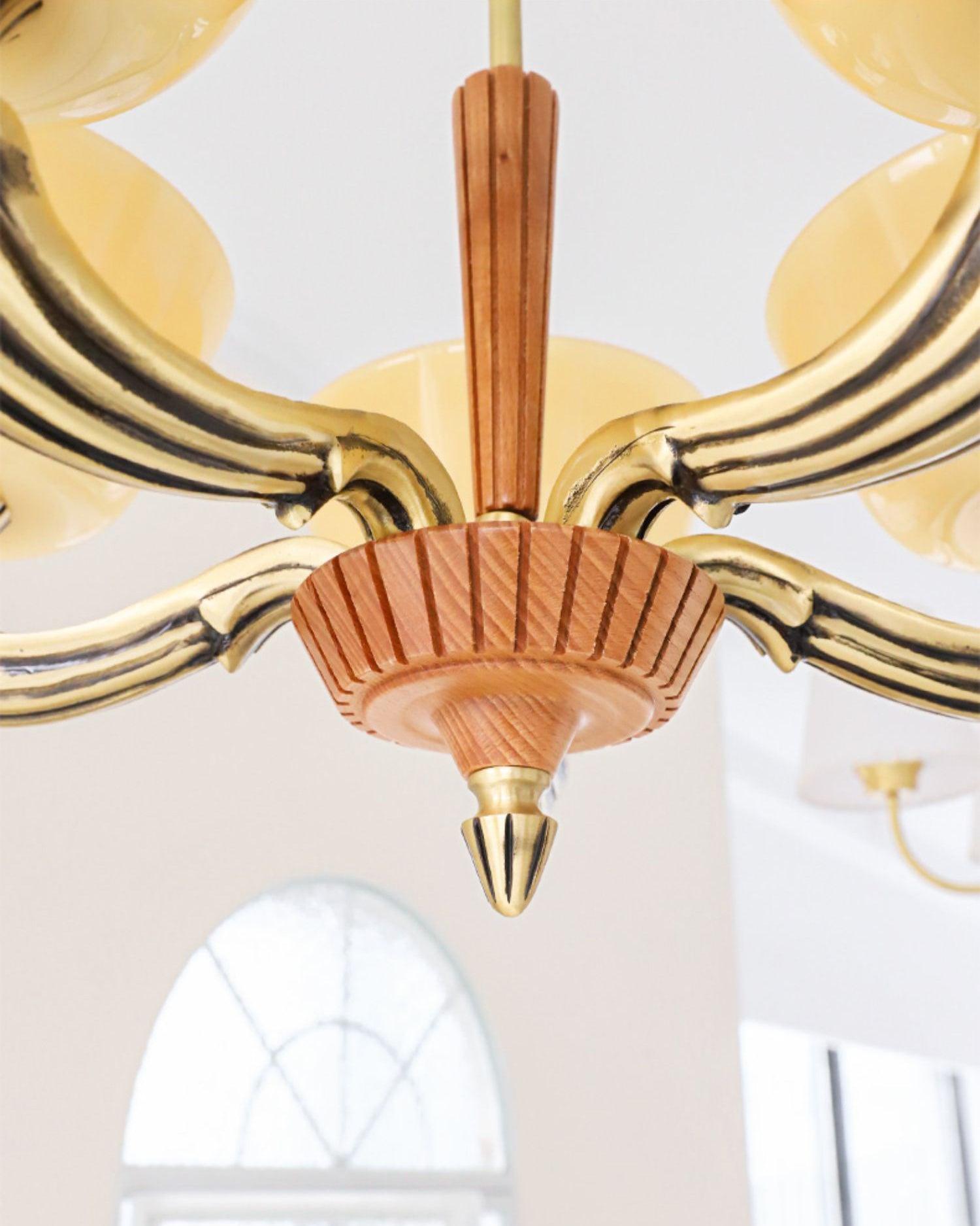 Rolvin Chandelier Flared Shade Vintage