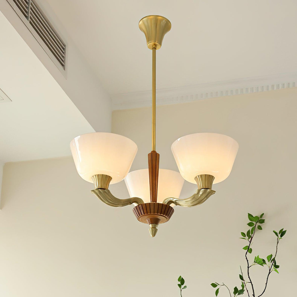 Rolvin Chandelier Flared Shade Vintage