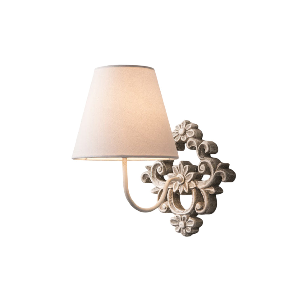 Alvuvys Modern Premium Elegance Fabric Metal Wall Lamp