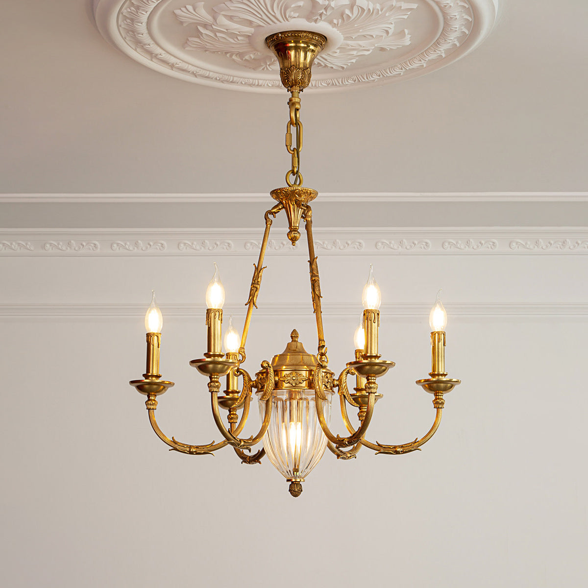 Valerix Brass Chandelier