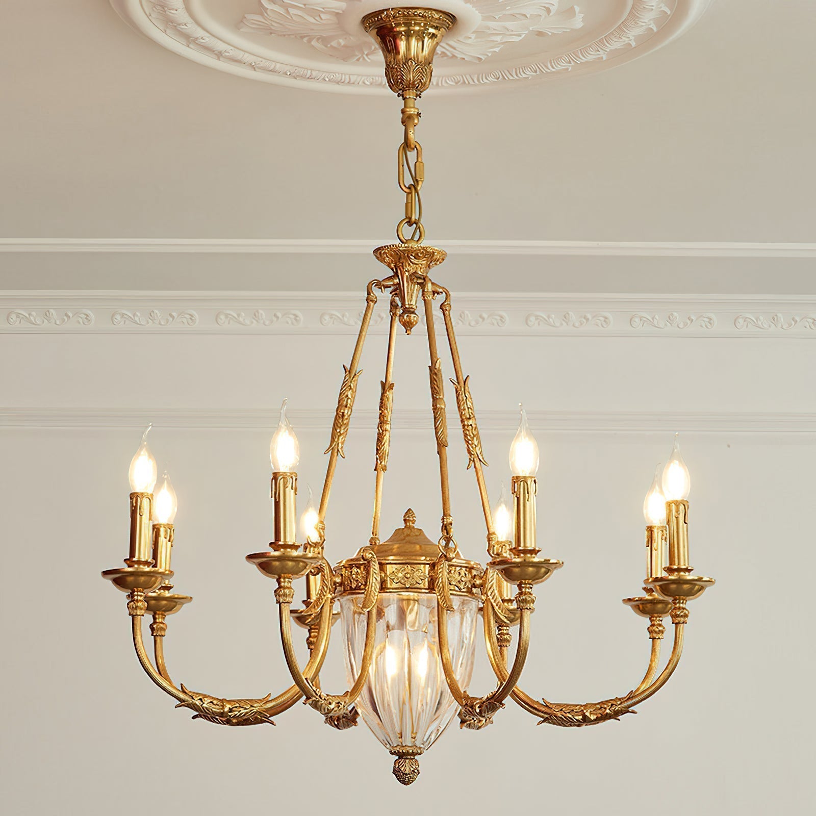 Valerix Brass Chandelier
