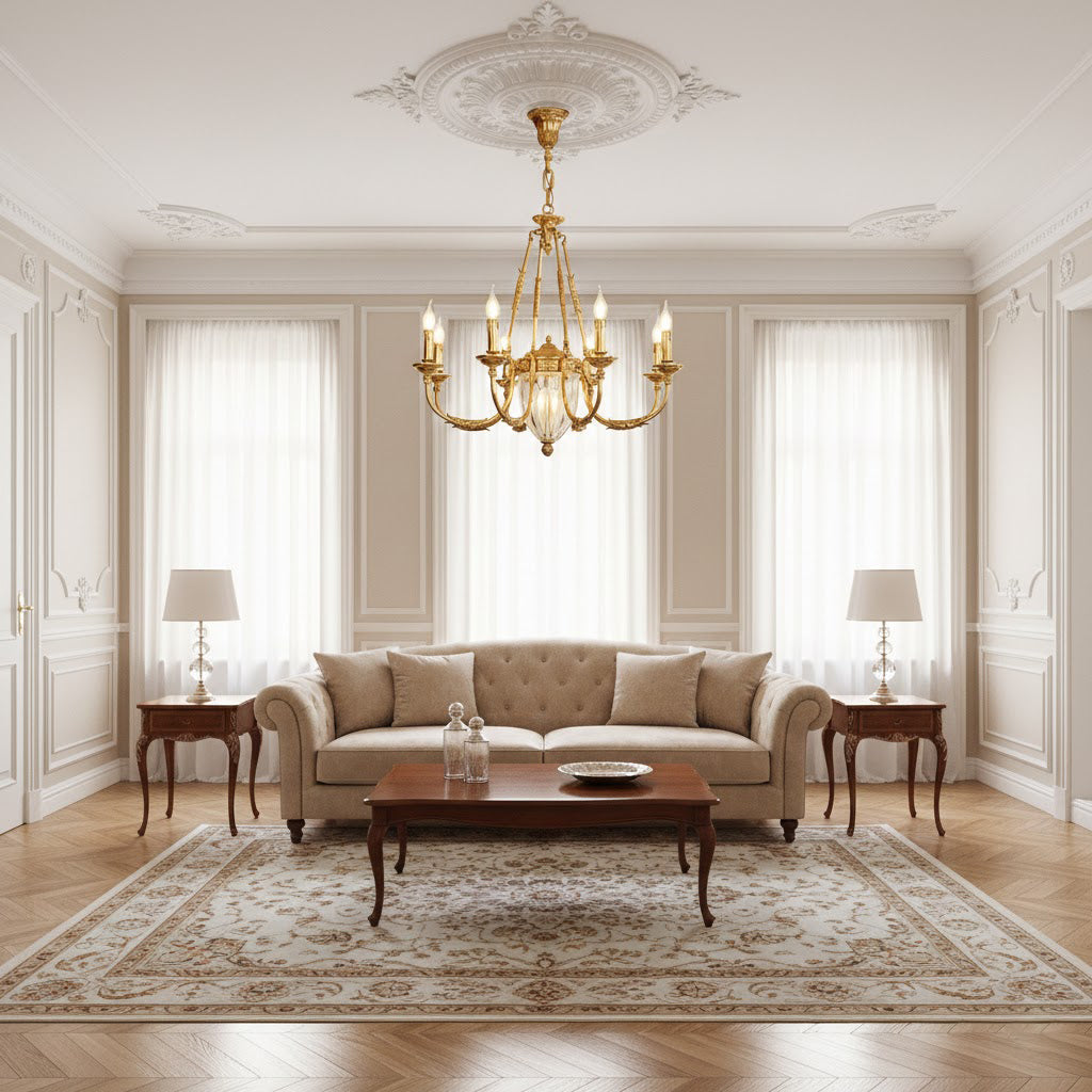 Valerix Brass Chandelier
