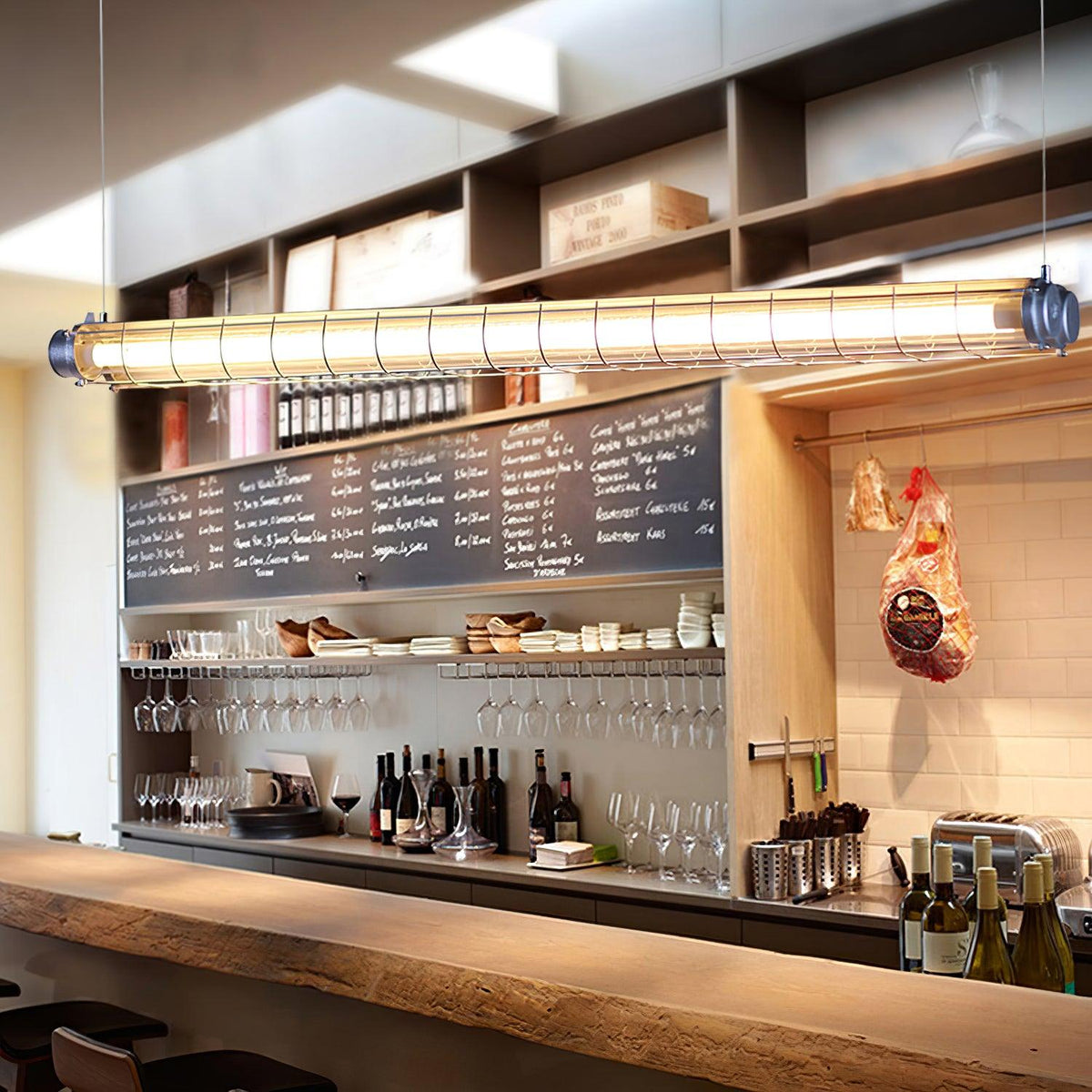 Alaric Industrial Linear Pendant Light