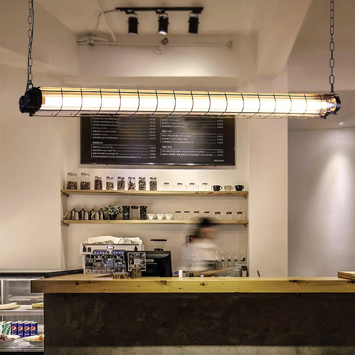 Alaric Industrial Linear Pendant Light