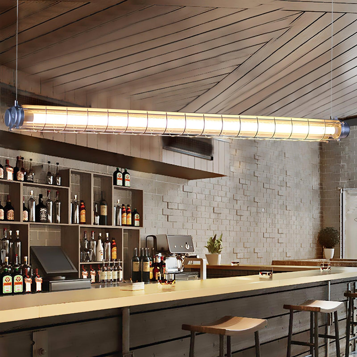 Alaric Industrial Linear Pendant Light
