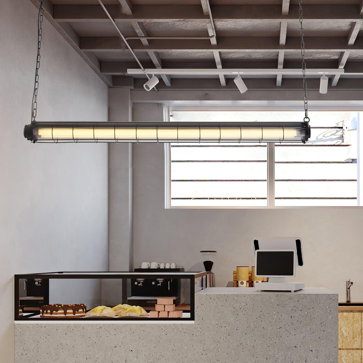 Alaric Industrial Linear Pendant Light