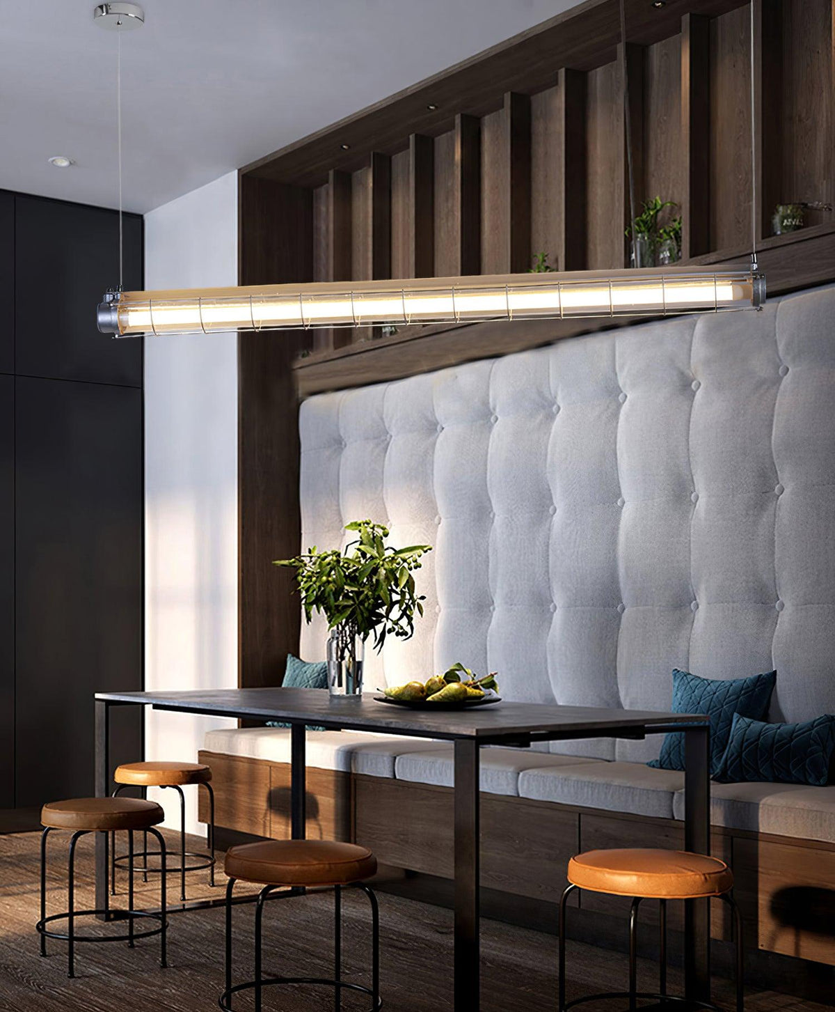 Alaric Industrial Linear Pendant Light