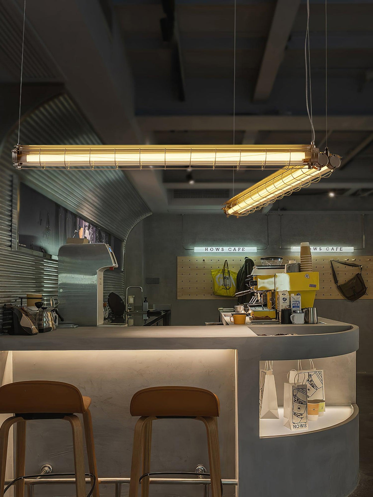 Alaric Industrial Linear Pendant Light