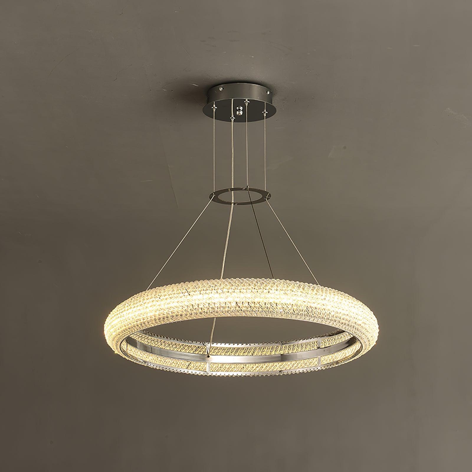 Vazorora Modern Minimalist Ring Crystal Chandelier