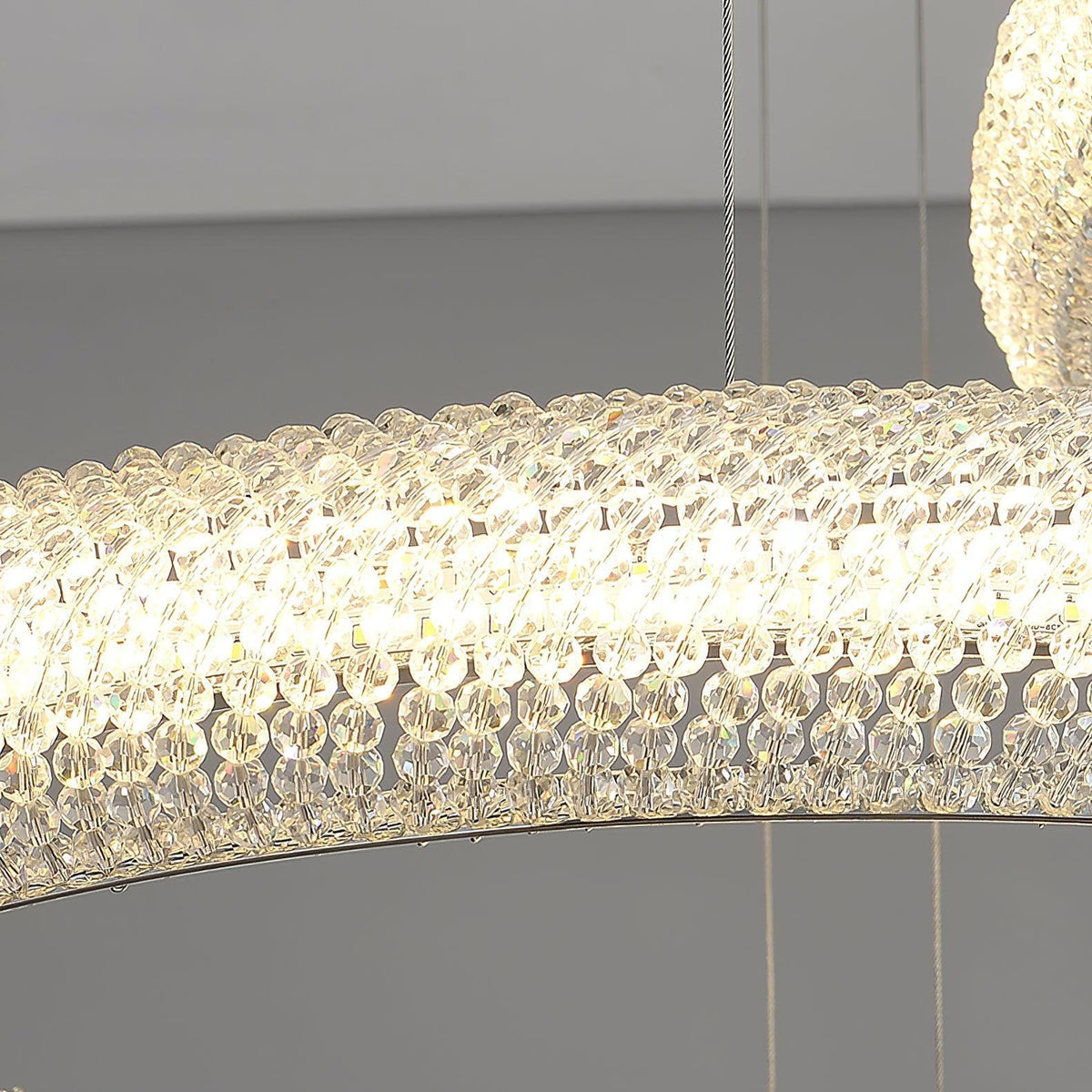 Vazorora Modern Minimalist Ring Crystal Chandelier