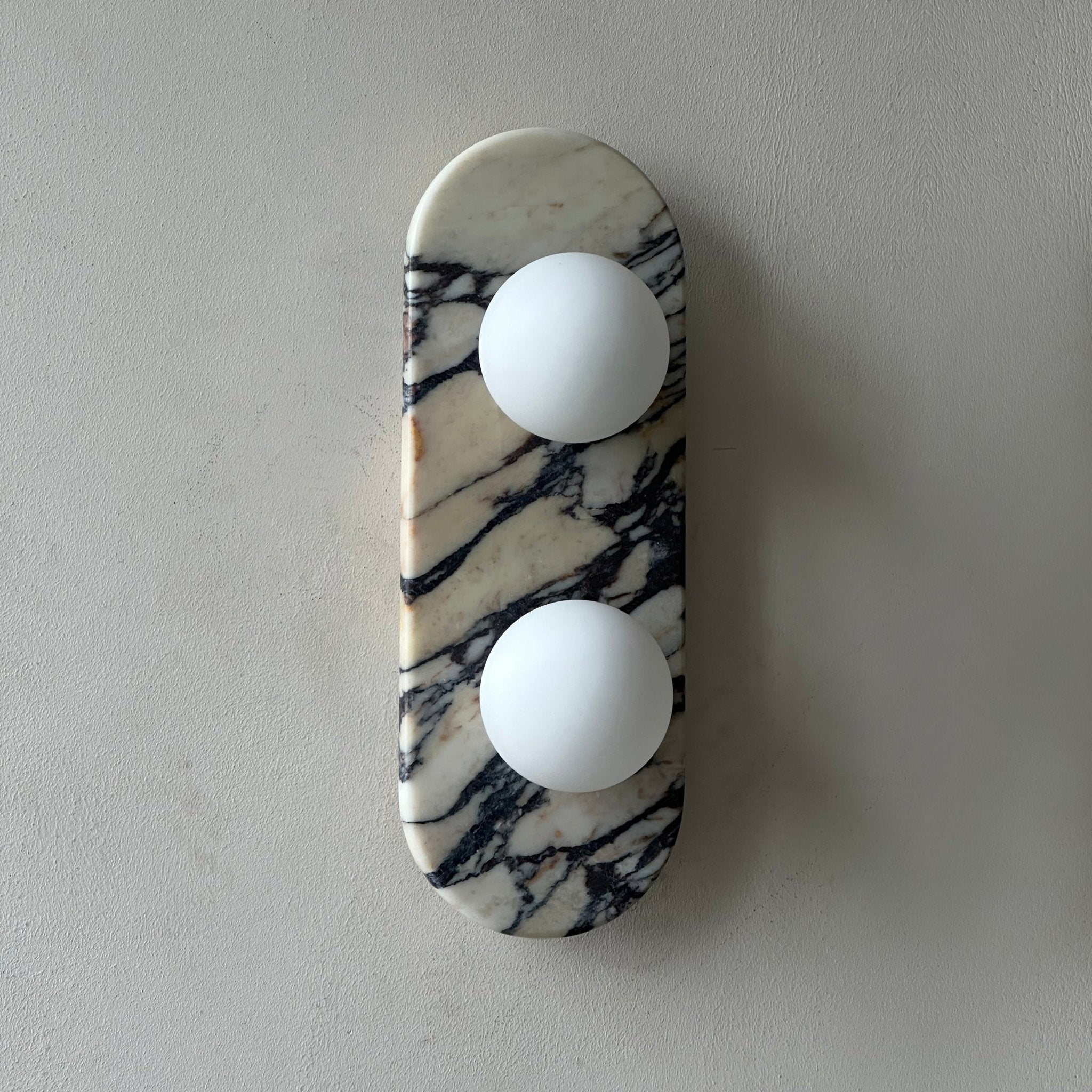 Eirenise Elegance Unique Glass Marble Wall Lamp
