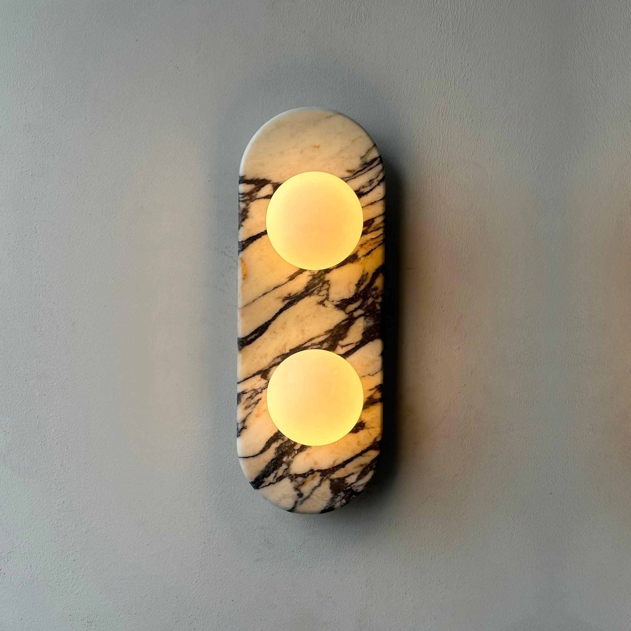 Eirenise Elegance Unique Glass Marble Wall Lamp