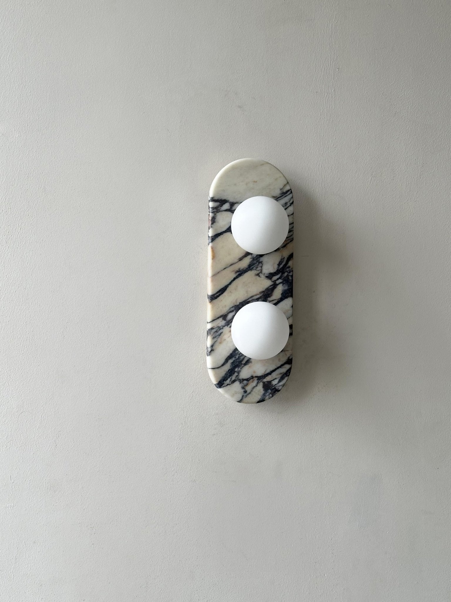Eirenise Elegance Unique Glass Marble Wall Lamp