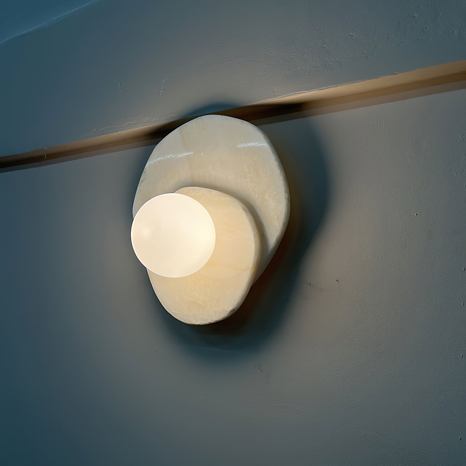 Astr Modern Minimalist Unique Stone Glass Wall Lamp