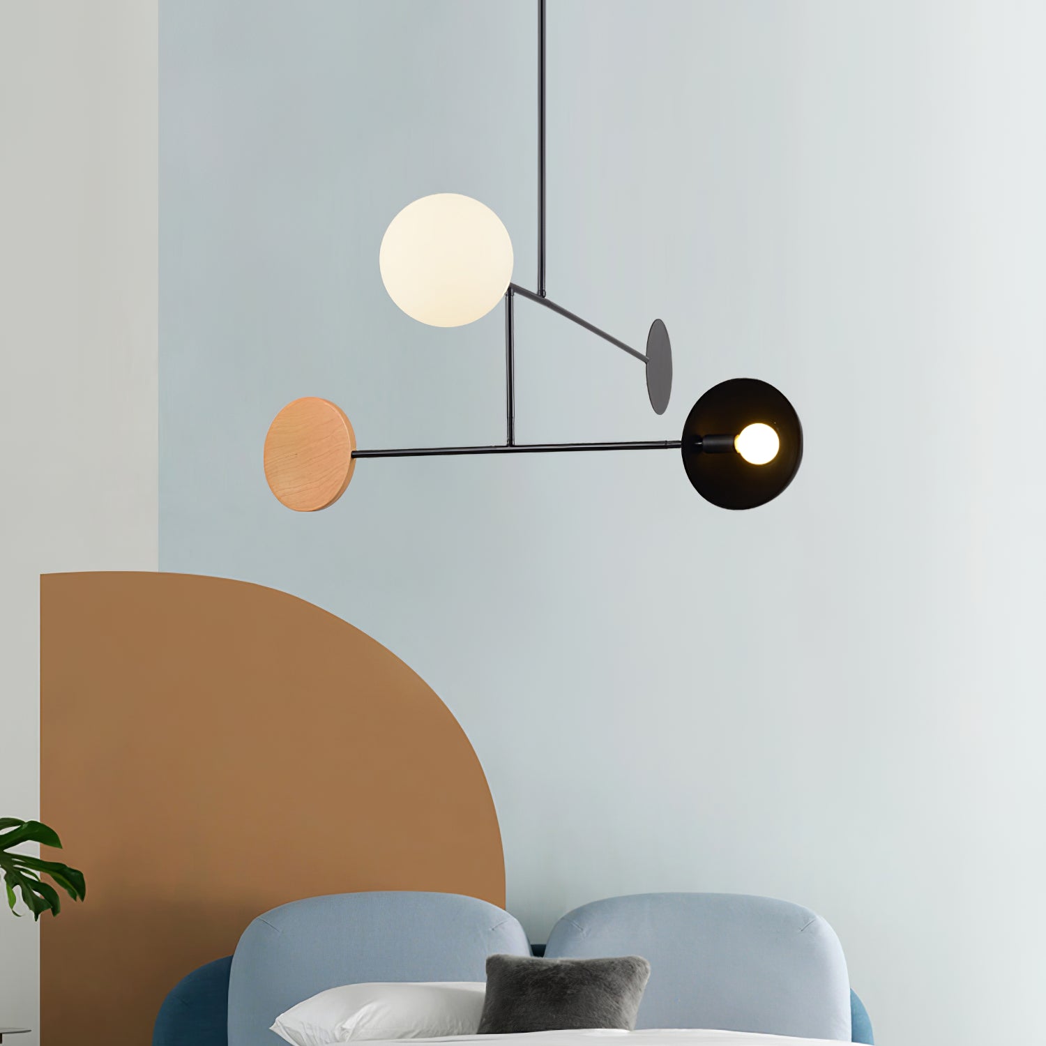 Orbital Balance Modern Linear Pendant Light - Neutral Decor