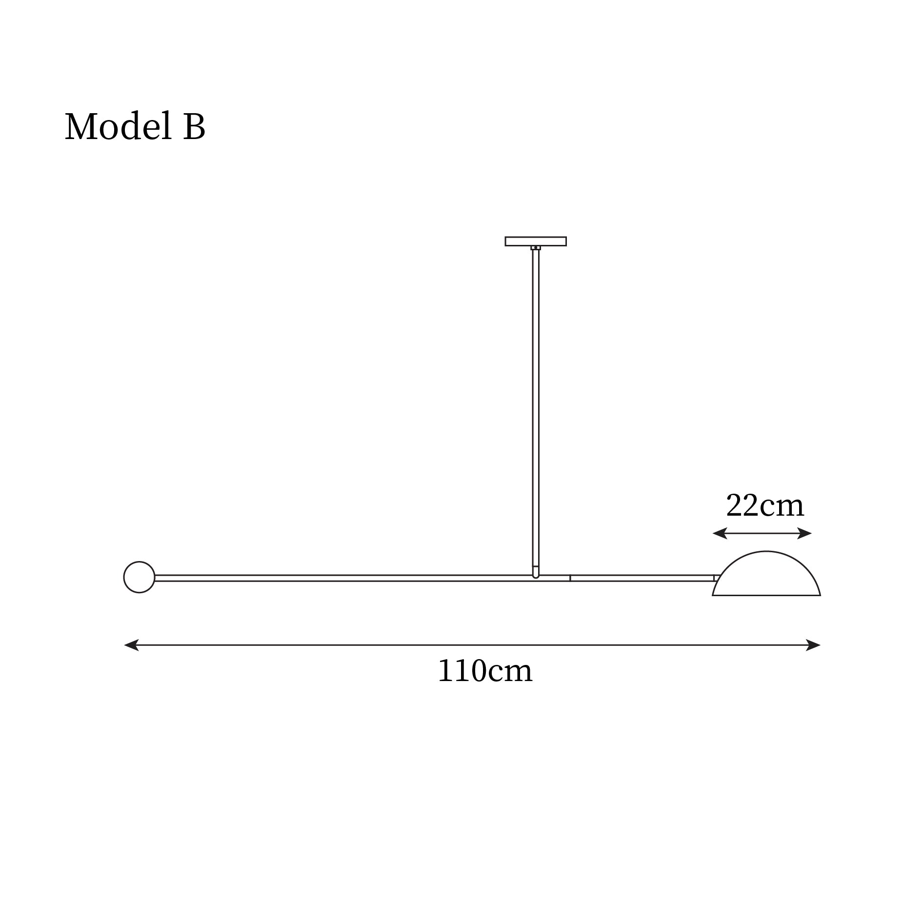 Orbital Balance Modern Linear Pendant Light - Neutral Decor