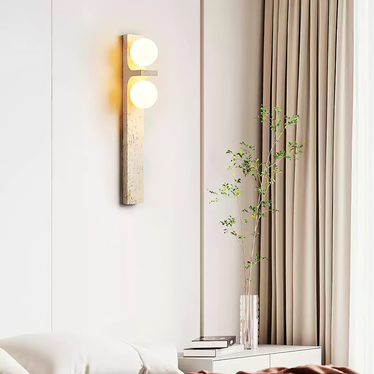 Cassiopeia Travertine Wall Light