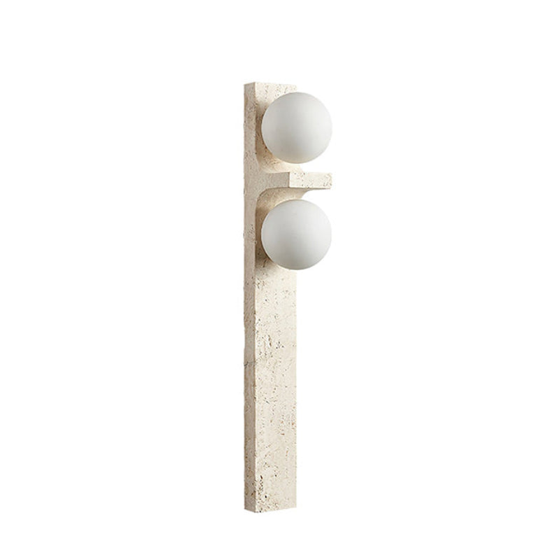 Eirikuvys Organic Modern Minimalist Travertine Wall Sconce