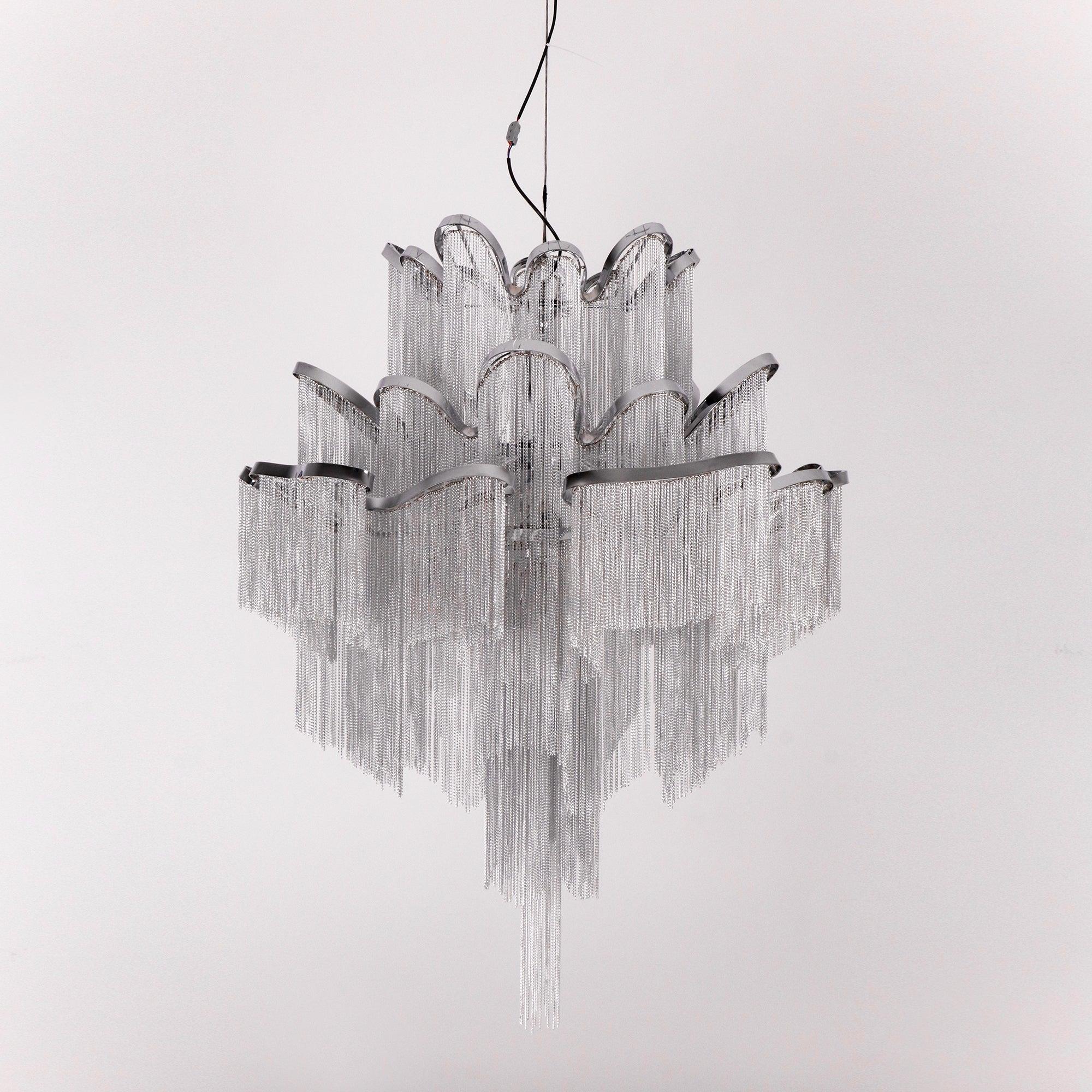 Lustra Pendant Lamp Stream Chain Nickel