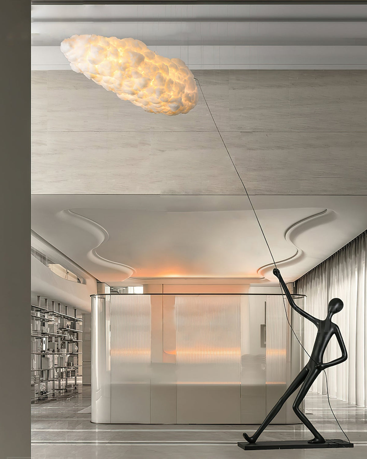 Cildes Cotton Sculpture Lamp