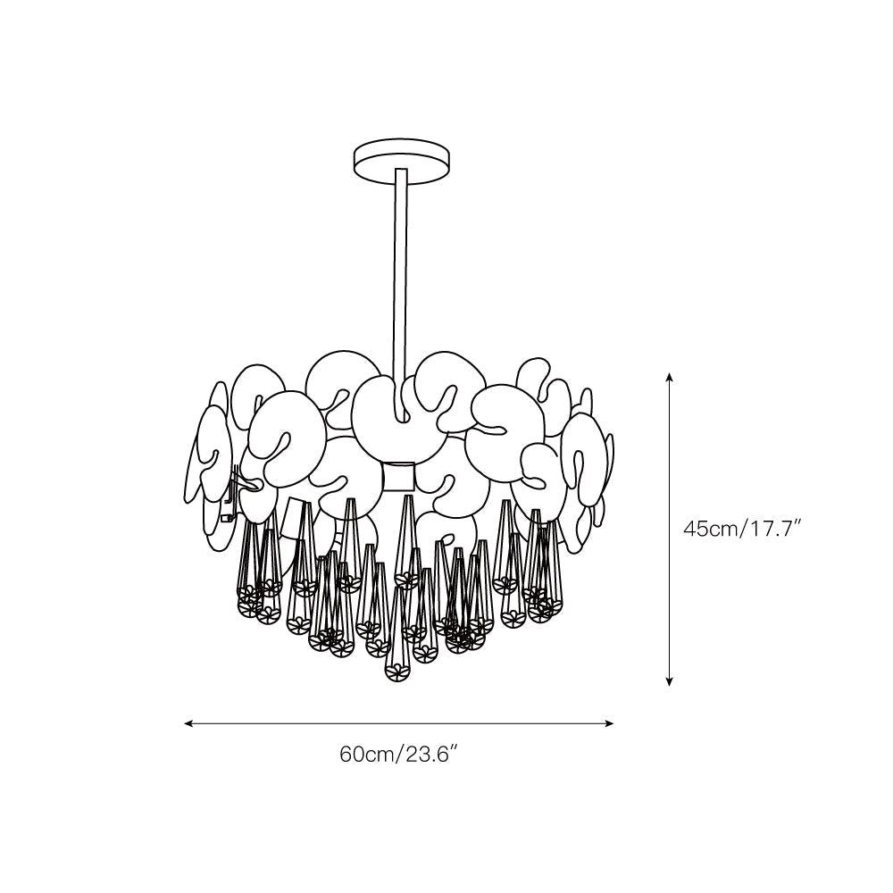 Caeluvyo Postmodern Luxury Elegance Crystal Chandelier