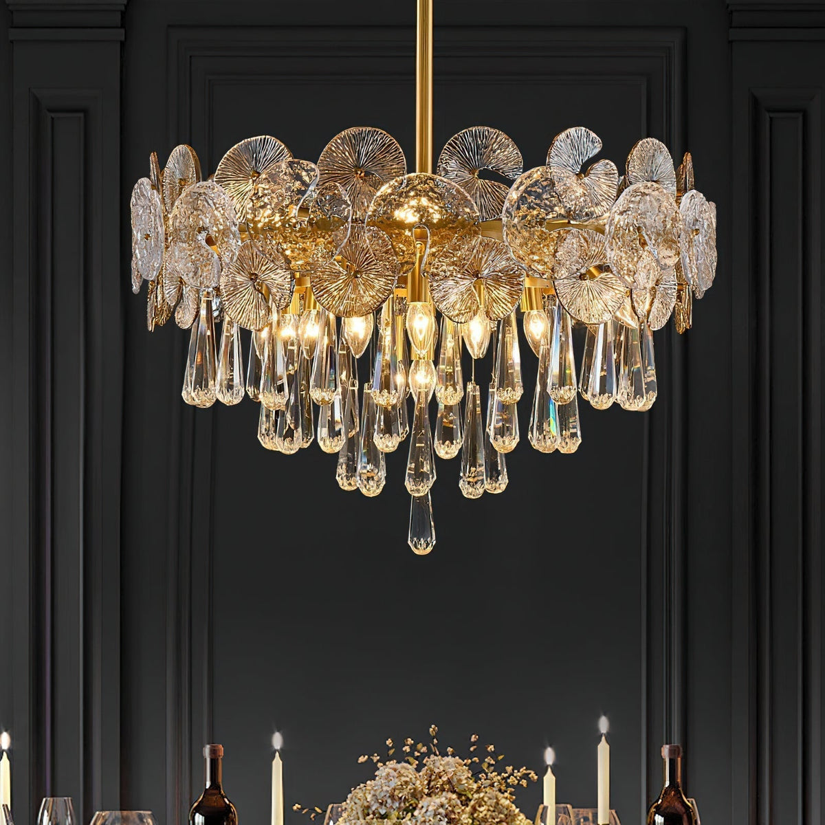 Caeluvyo Postmodern Luxury Elegance Crystal Chandelier