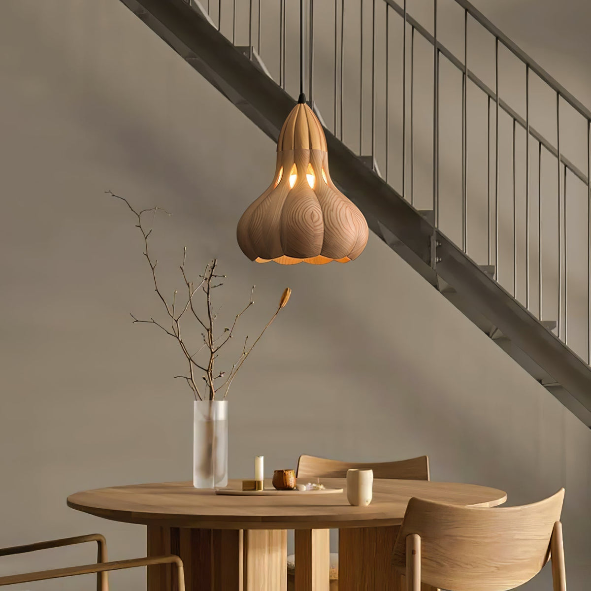 Arraeion Individual Creativity Wood Pendant Lamp