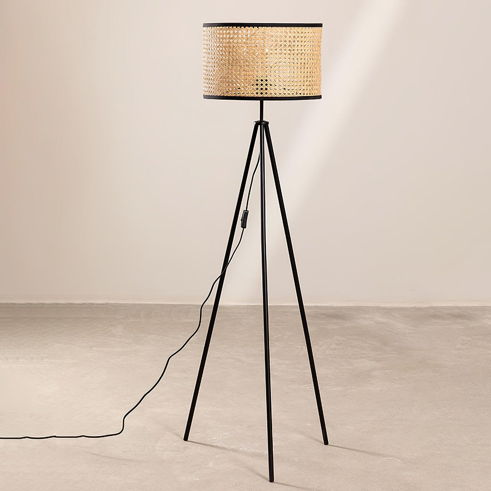 Trio Vintage Bamboo Floor Lamp