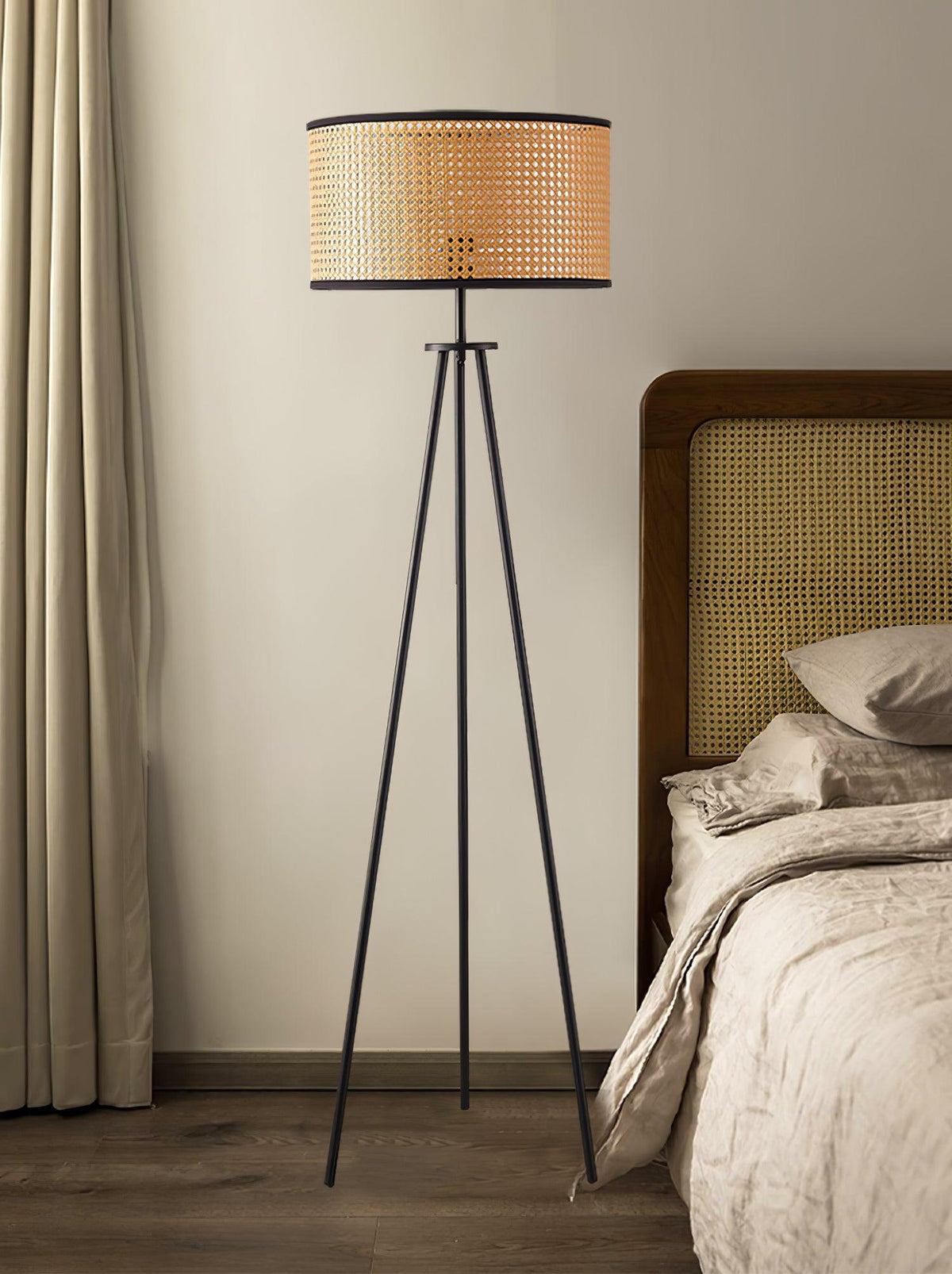 Trio Vintage Bamboo Floor Lamp