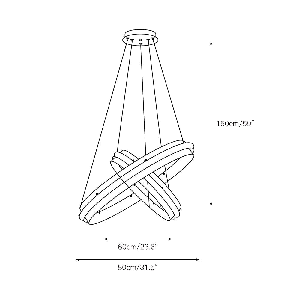 Himinuvyo Modern Minimalist LED Chandelier