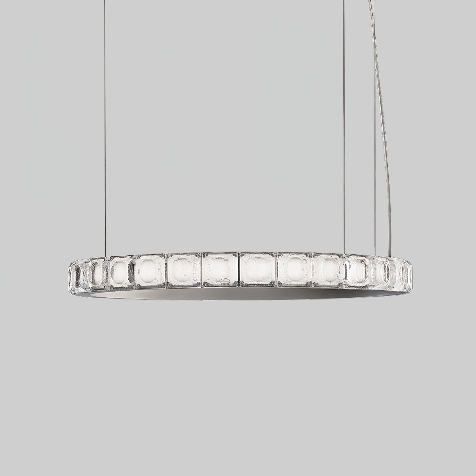 Avzorion Modern Minimalist Ring Glass Chandelier