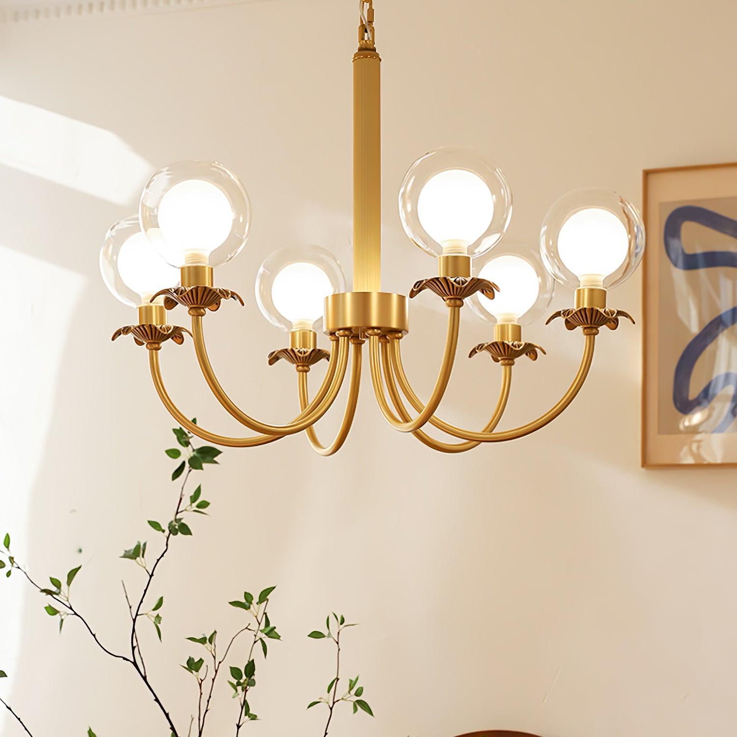 Crown Classic Glass Chandelier