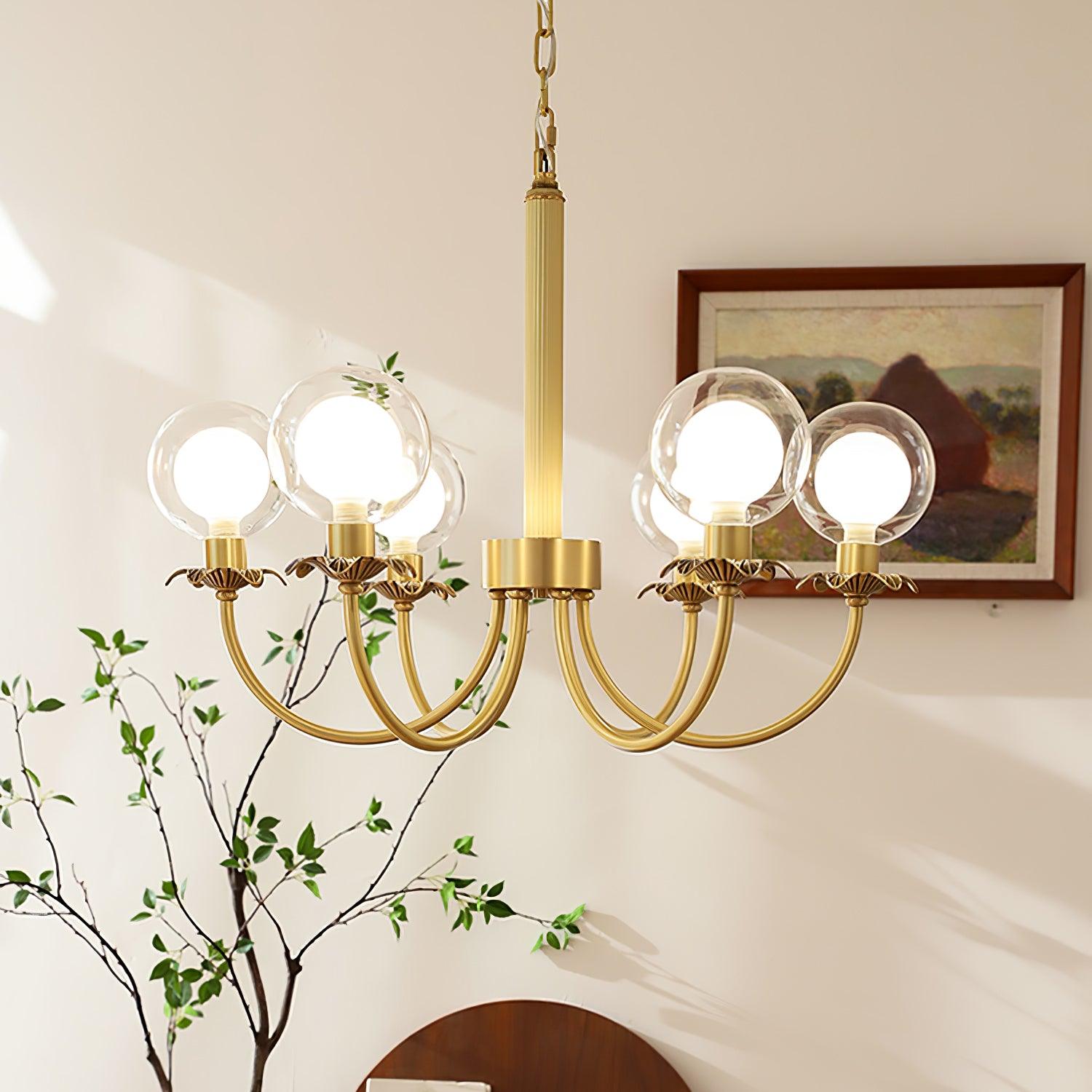 Crown Classic Glass Chandelier