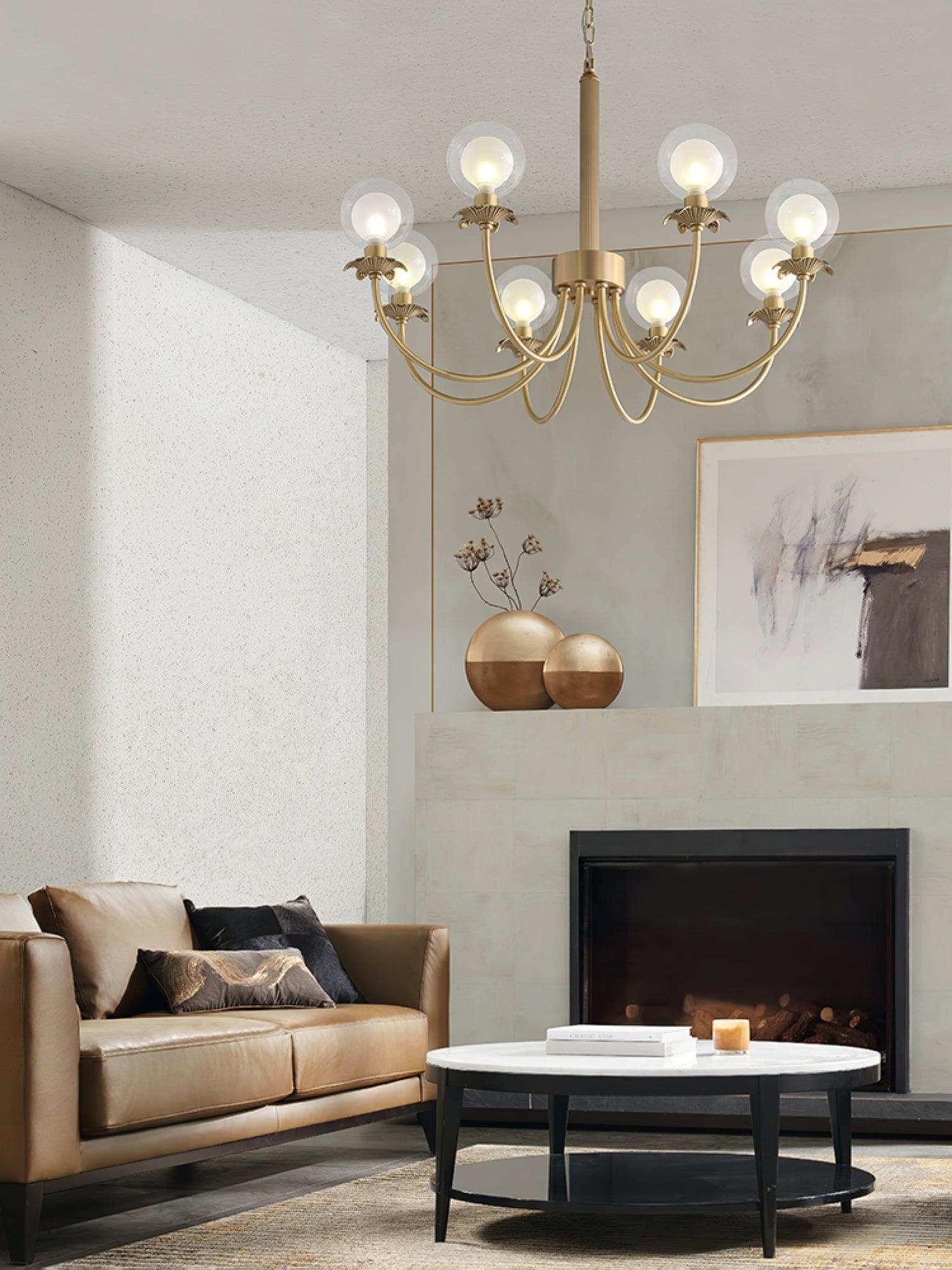 Crown Classic Glass Chandelier